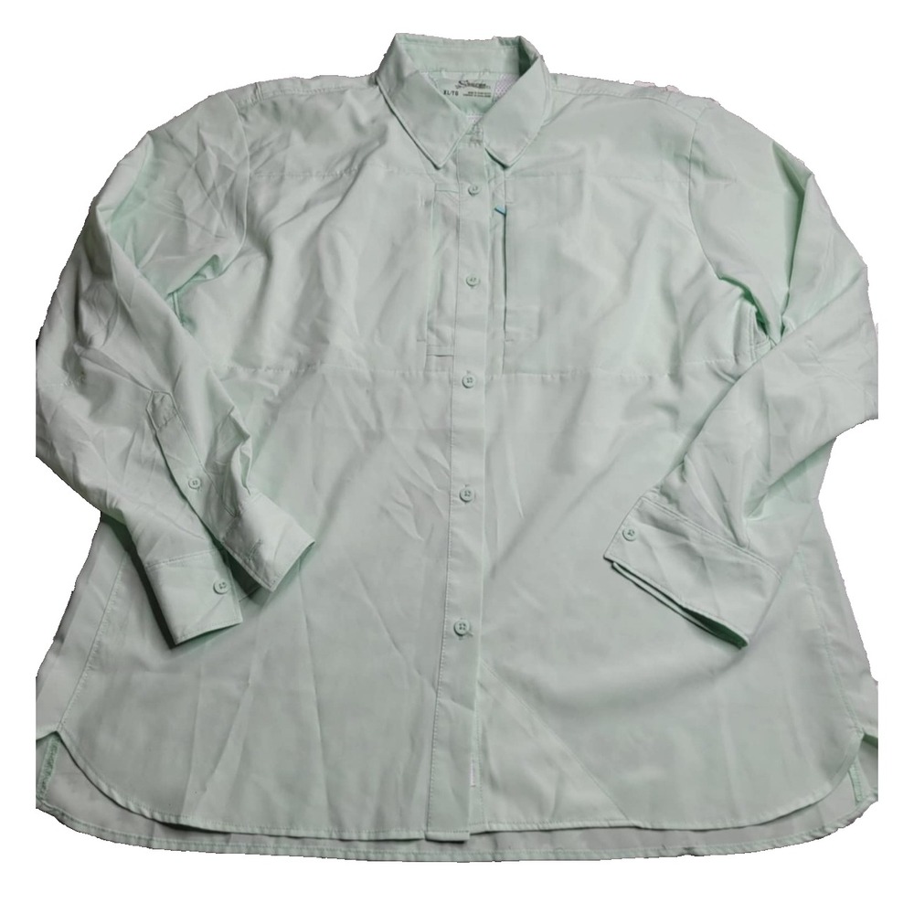 World‎ Wide Sportsman Fishing Shirt Men's XL Green Vented